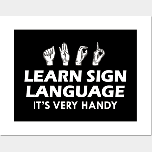 Sign Language - Learn sign language it's very handy Posters and Art